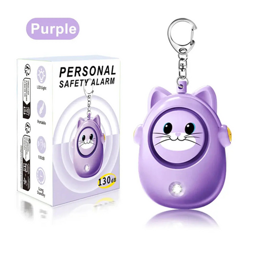 Cute Cat Personal Safety Alarm Keychain – 130dB Ma boutique