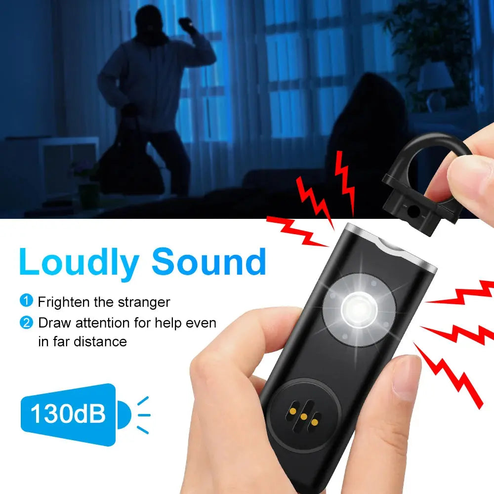 Pull-Activate Safety Alarm Keychain 130dB Ma boutique